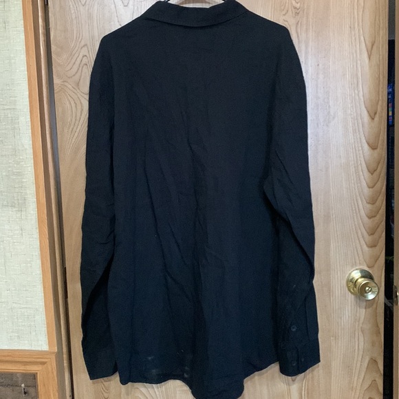 NICE Black, Harley Davidson linen long sleeve shirt. Size X-LARGE - Picture 4 of 6